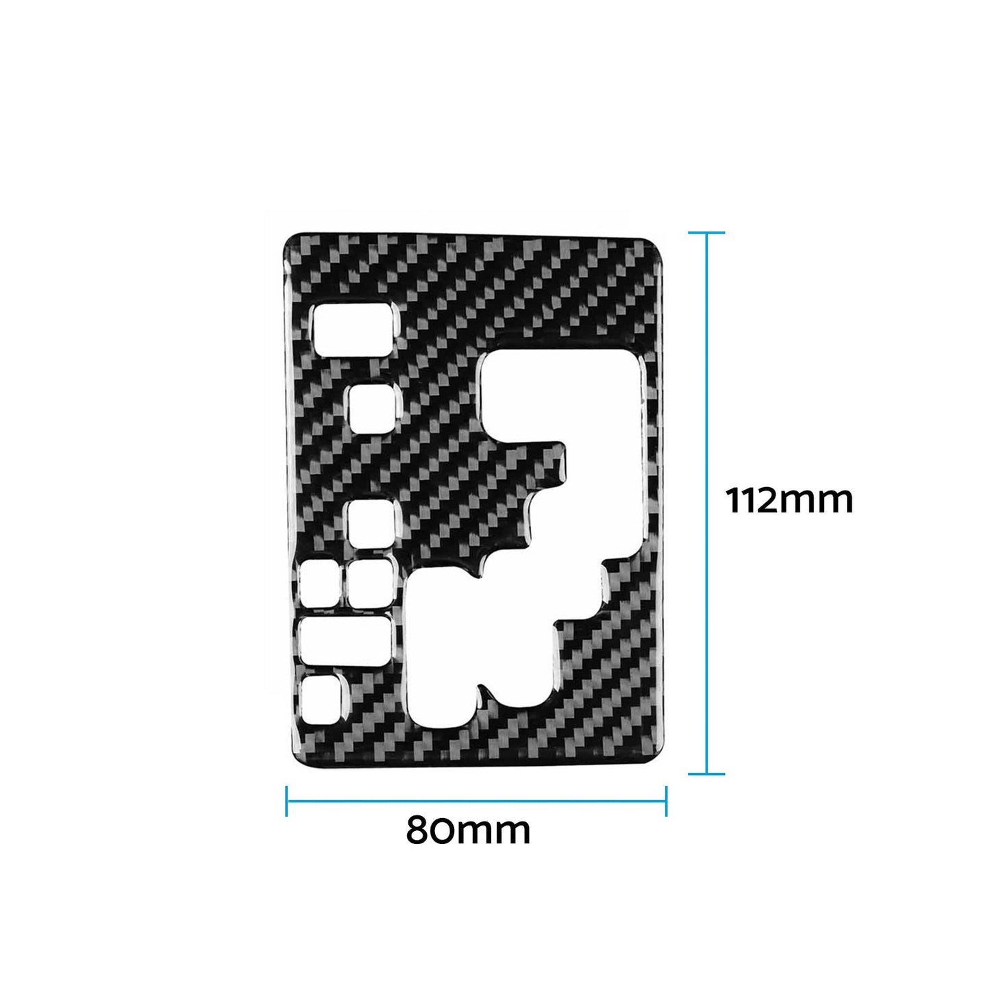 2pcs Carbon Fiber Gear Shift Console Trim Suitable For Toyota Kluger 08-13.