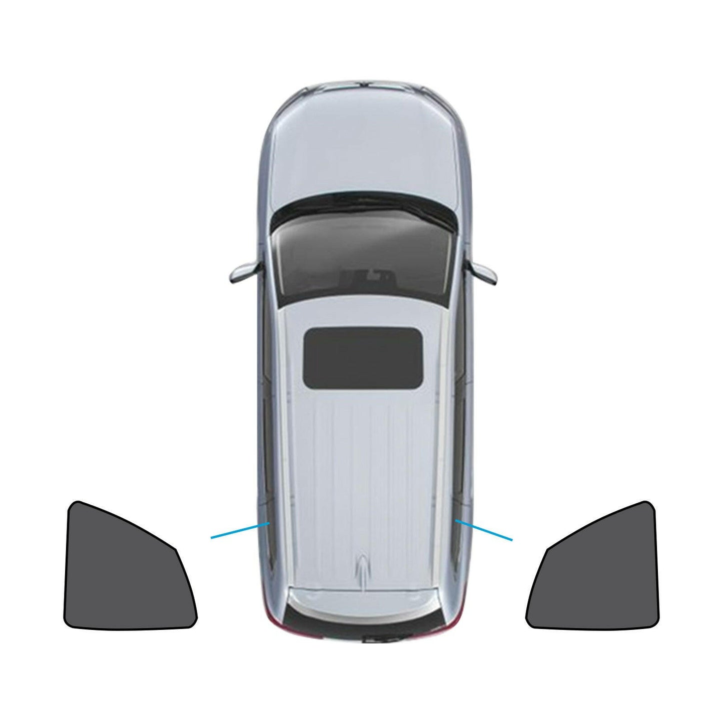 Car Window Magnetic Mesh Sun Blind Shades Suitable for BMW iX3 2023-2024.