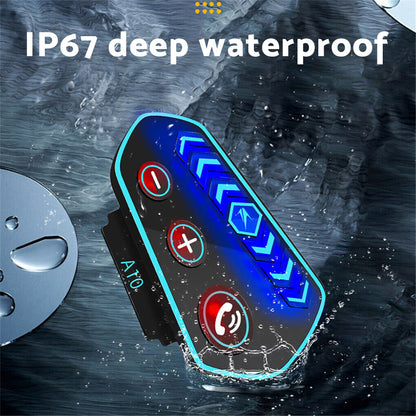 Bluetooth 5.0 Wireless Motorcycle Helmet Headset Intercom Motorbike Headphone Suitable For All Helmets