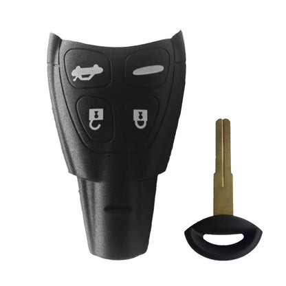 4-Button Remote Key Shell Case Suitable for Saab 9-3