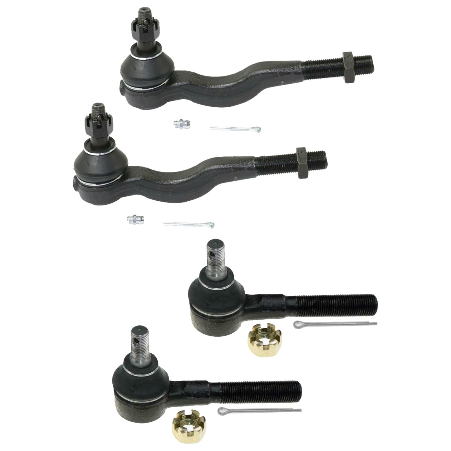 Inner & Outer Tie Rod End Kit 4x Suitable For Mitsubishi Pajero NH/NJ/NK/NL 1991-2020.