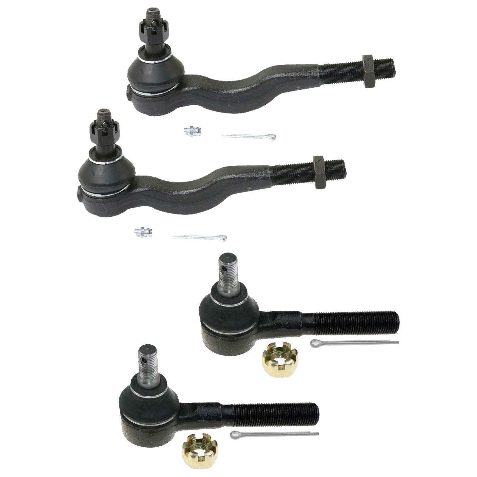 Inner & Outer Tie Rod End Kit 4x Suitable For Mitsubishi Pajero NH/NJ/NK/NL 1991-2020.