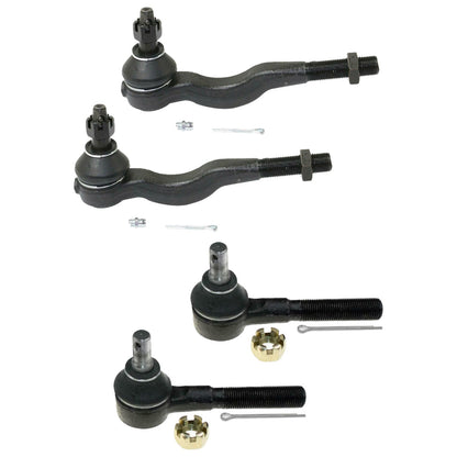 Inner & Outer Tie Rod End Kit 4x Suitable For Mitsubishi Pajero NH/NJ/NK/NL 1991-2020.