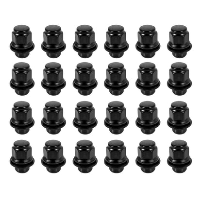 24x Alloy Wheel Lug Nuts 12x1.5mm Suitable for Toyota Landcruiser 200