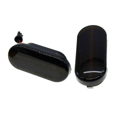2x Dynamic LED Side Indicator Black Smoke Turning Signal Light Suitable for SEAT