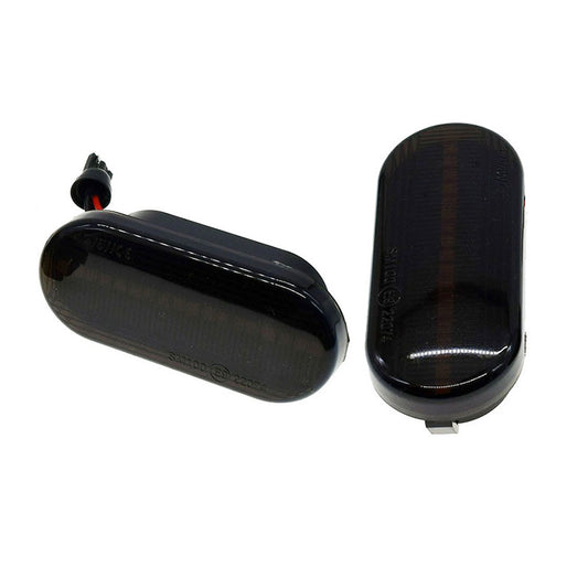 2x Dynamic LED Side Indicator Black Smoke Turning Signal Light Suitable For Ford Seat VW
