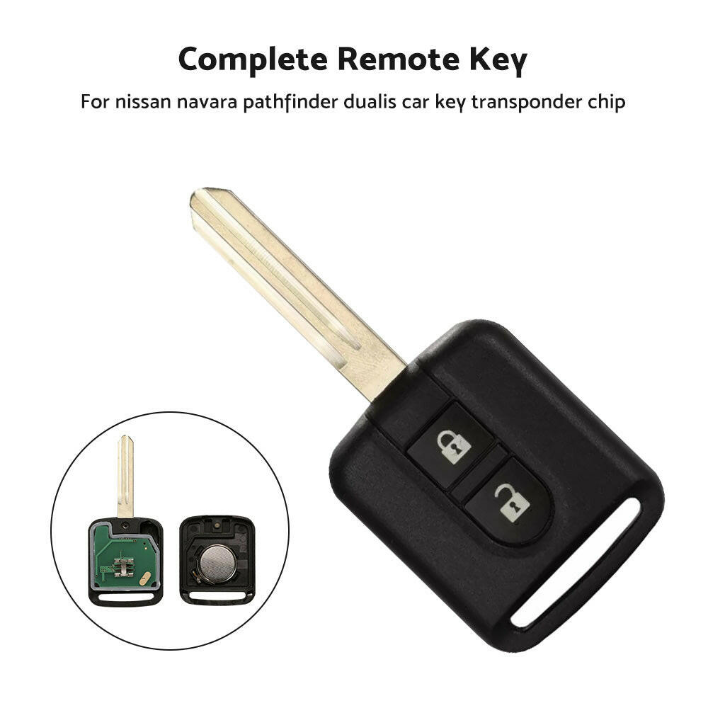 Complete Remote Key with Transponder Chip Suitable For Nissan Pathfinder Navara Dualis