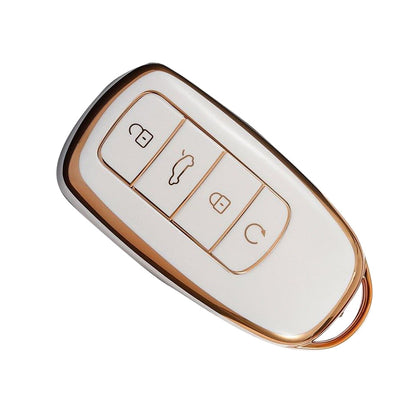 Car Remote Key Fob Case Cover Suitable For Chery Omoda 5 TPU Beige.