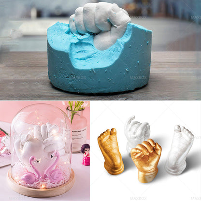 3D KEEPSAKE HANDS DIY CASTING KIT ART 1400G White Clone Model Powder for Adults.