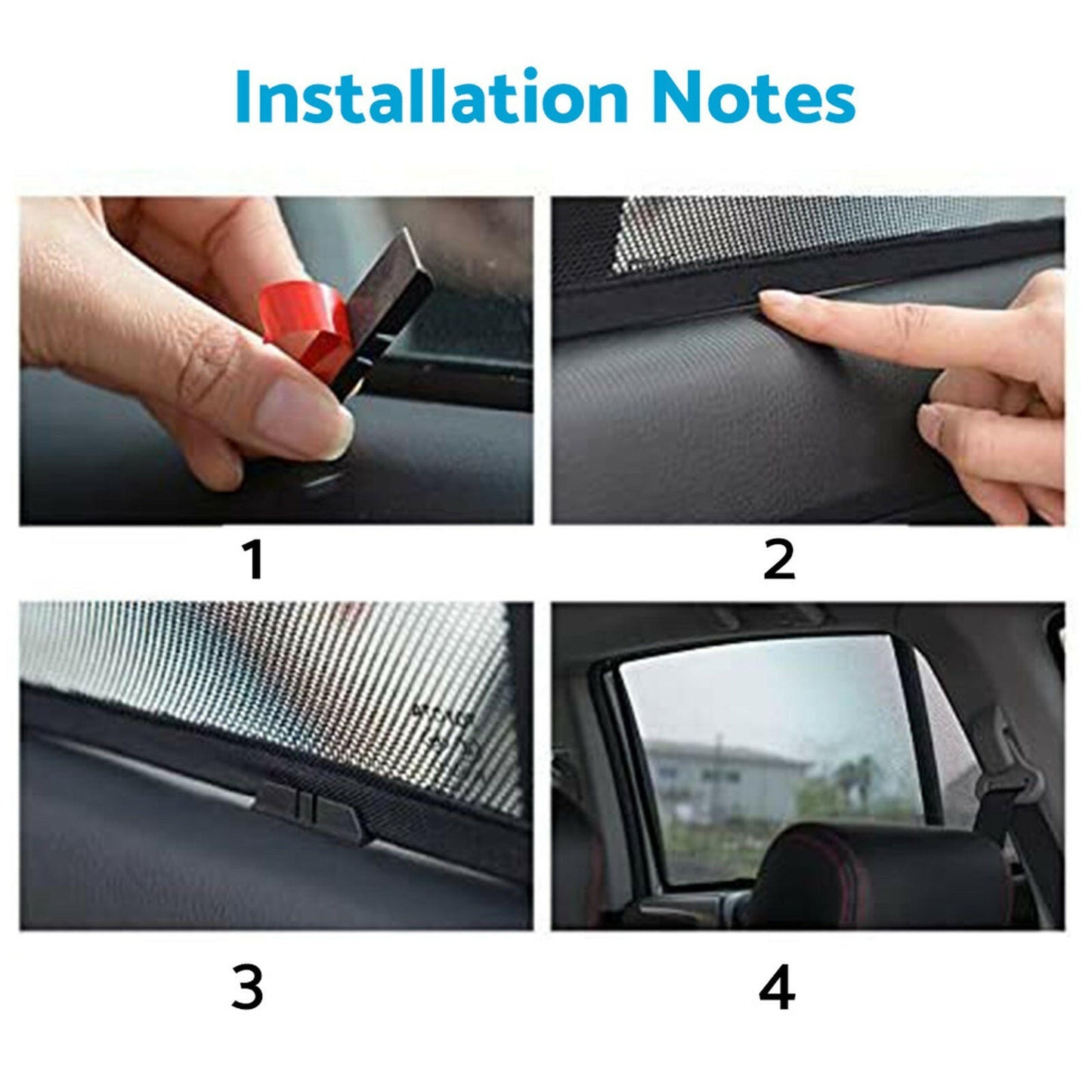 Car Window Magnetic Mesh Sun Blind Shades Suitable for BMW iX3 2023-2024.