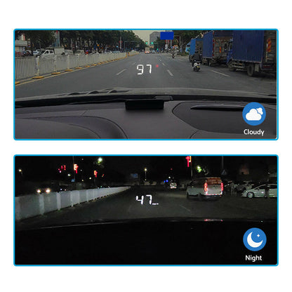 Universal Car Head Up Display GPS Speedometer Digital Speed Warning OBD2.