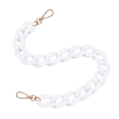 2PCS Resin Purse Chain Handle Acrylic Bag Strap Detachable Purse Clutches Handle.