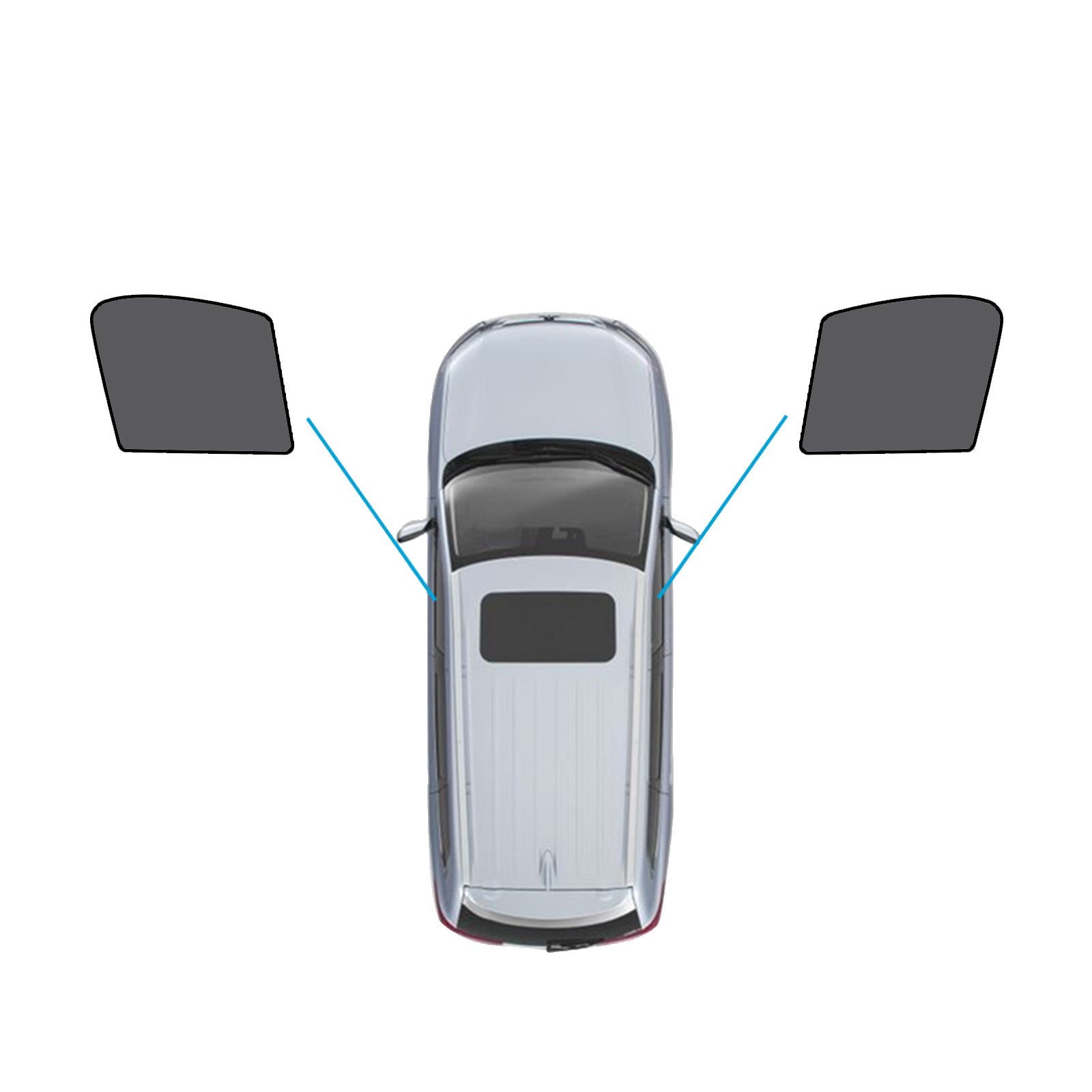 Magnetic Mesh Sun Blind Shades Suitable for Audi Q3 2011-2018 on Front/Rear.