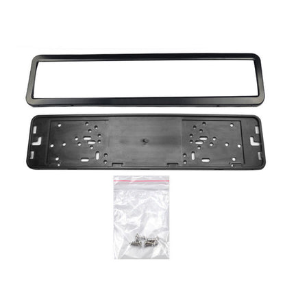 2x European License Plate Cover Frame Holder with Mounting Bracket Suitable For Standard Plates