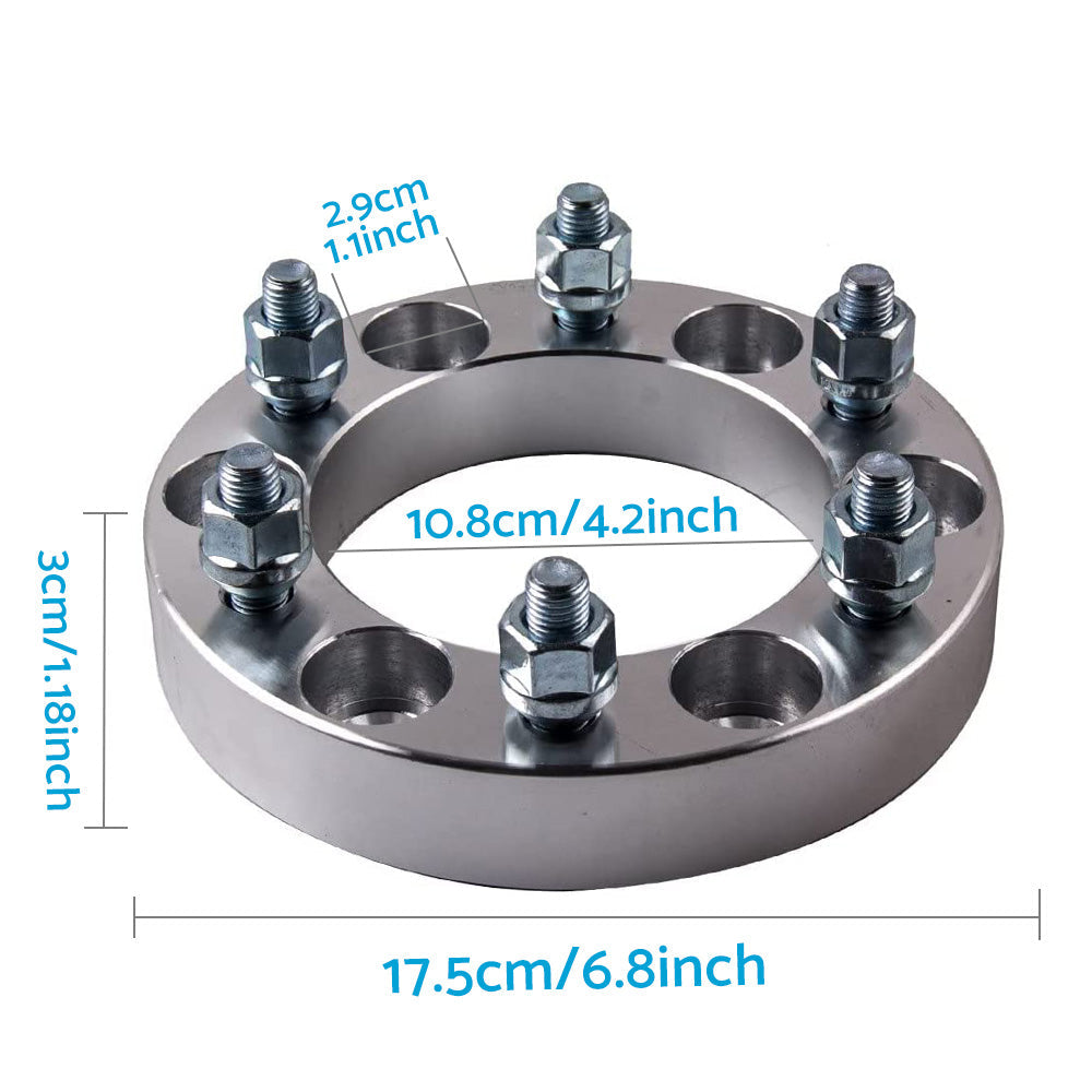 Wheel Spacer 2x 30mm 6-Stud Suitable For Toyota Landcruiser / Hilux / Prado / Pajero