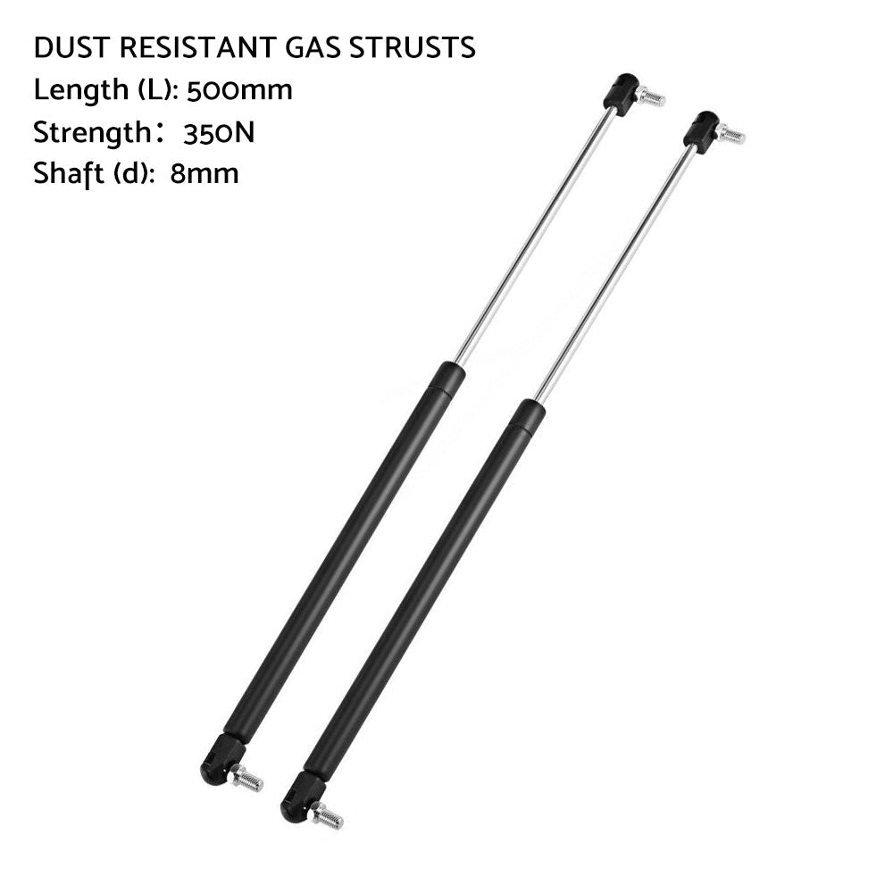 Gas Strut 500mm-350N x2  8mm Shaft  Caravans, Trailers, Canopy, Toolboxes struts.