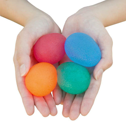 Hand Therapy Stress Relief Exercise Balls Set 4x Suitable For Hand Grip Strengthening and Finger Rehabilitation.