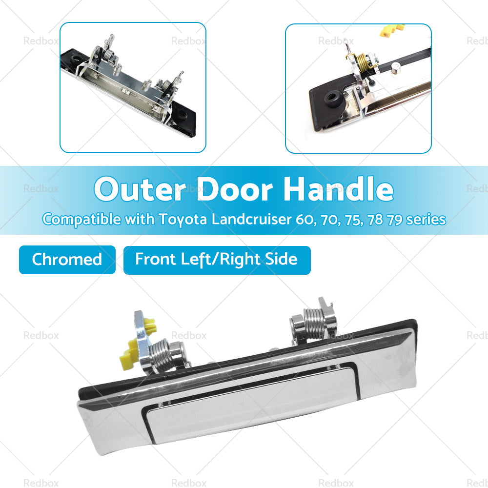 Door Handle Front LH or  RH Suitable for Toyota Landcruiser 60 70 75 78 79 80-07.