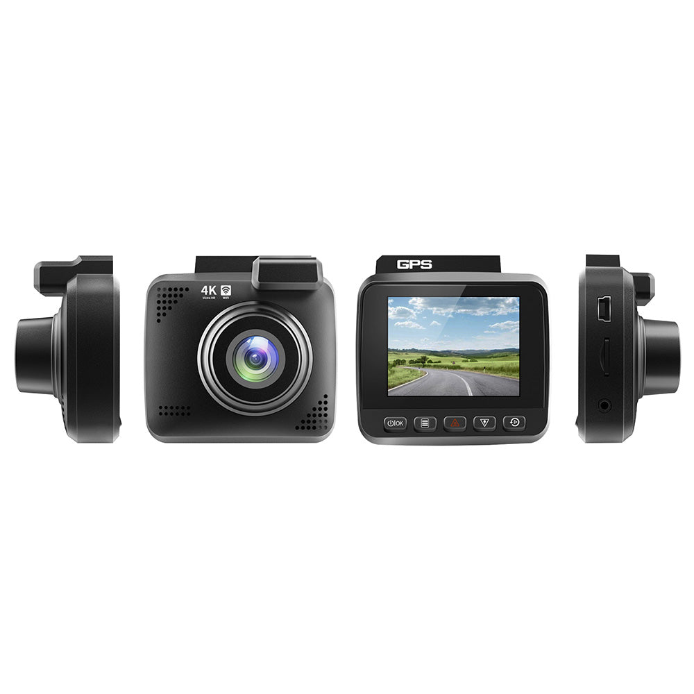 4K Car Dash Camera Recorder Suitable for Vehicles Built-in WiFi GPS UHD 2160P LC