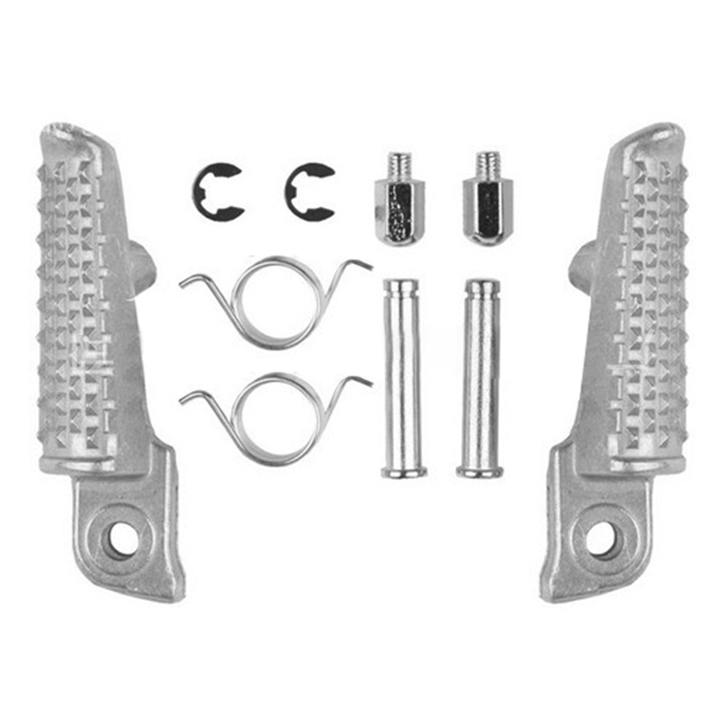 Front Foot Peg Footrest Silver Suitable For Honda CB1000R CBR600RR CBR1000RR.