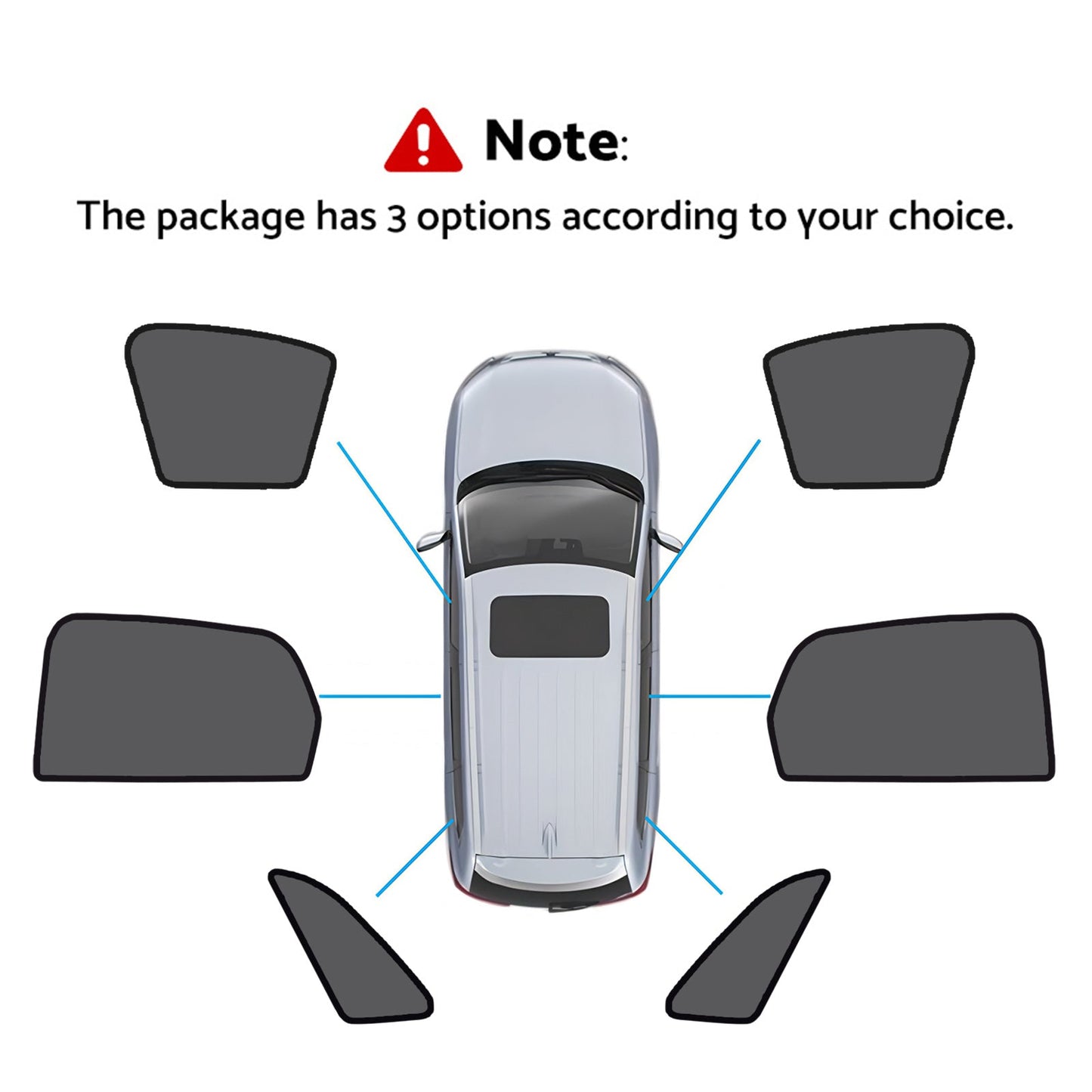Magnetic Mesh Sun Blind Shades Suitable for Audi Q3 2019-2025