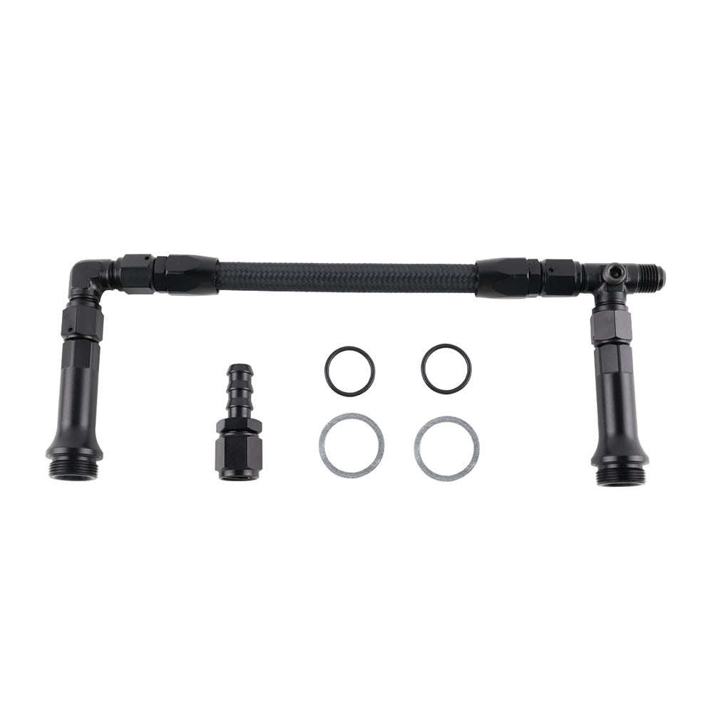 Braided AN6 Dual Feed Carburetor Fuel Line Double Pump Suitable For 4150 Holley Carburetor.