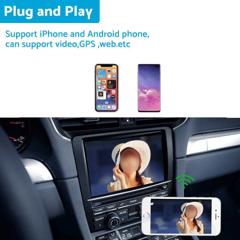 Smart 5G Wifi Carplay Dongle Wired to Wireless Car play USB Adapter Mirror link.