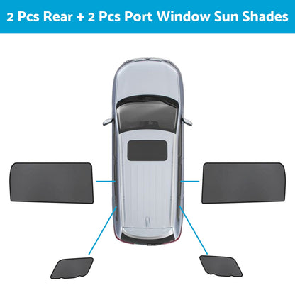 Front & Rear Port Window Magnetic Sun Shade Suitable For Kia Carnival KA4 2020-2023