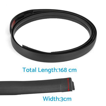 Pair LH & RH Dual Cab Roof Moulding Rubber Strip Suitable For Toyota Hilux 2005-2015.