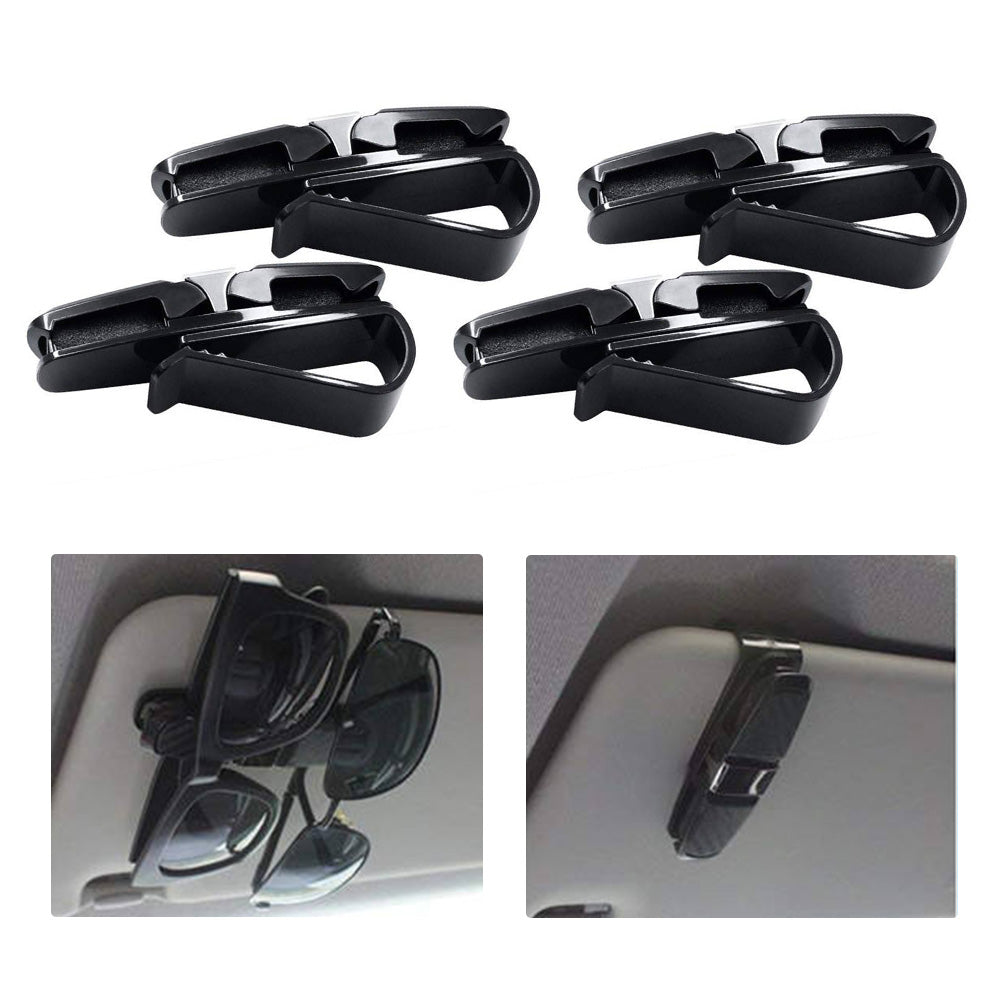 4x Sunglasses Holder Visor Clip Suitable for Universal Vehicles