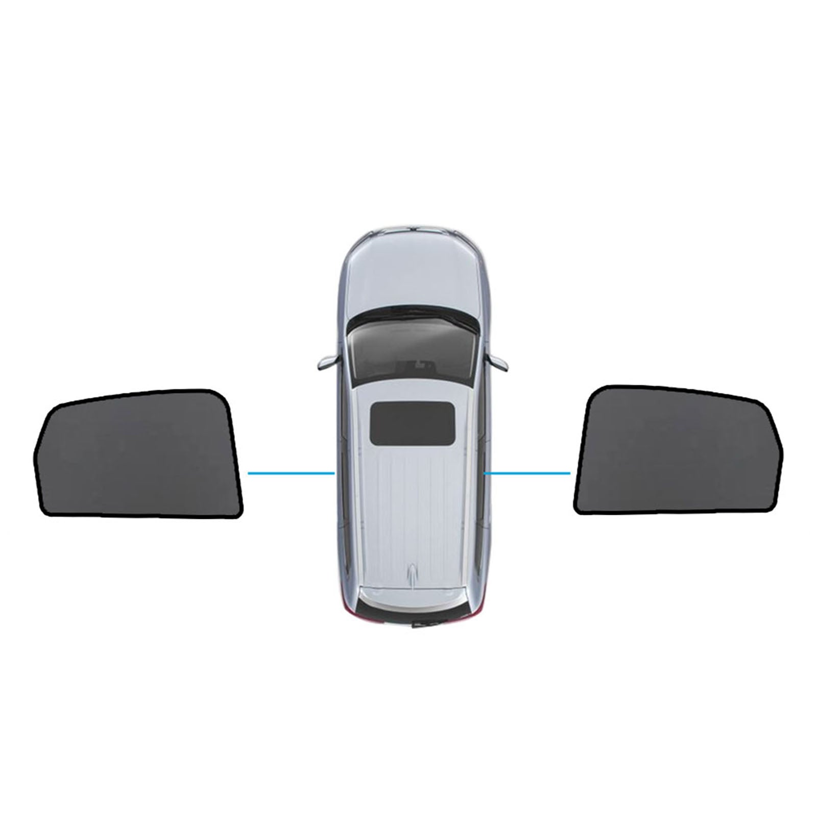 Magnetic Mesh Sun Blind Shades Suitable for Audi Q5 8R 2009–2016 On Front Rear.