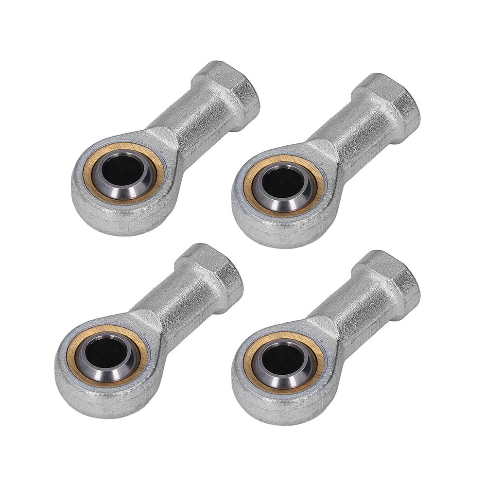 10x Zinc 6mm Female Spherical Plain Rose Joint Bearings Suitable For Left-Hand Threaded Applications