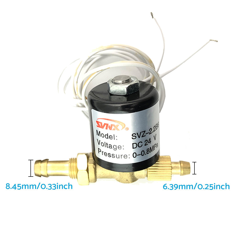 2-Way Solenoid Valve 0-0.8Mpa Suitable For Argon Welding Machines VZCT-2.2 24VDC