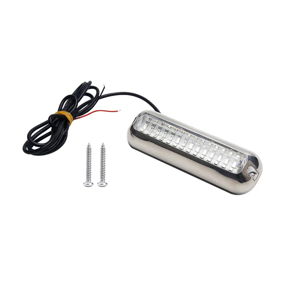 42LED Boat Light Underwater Marine Transom Lights 316 Stainless Steel Pontoon.