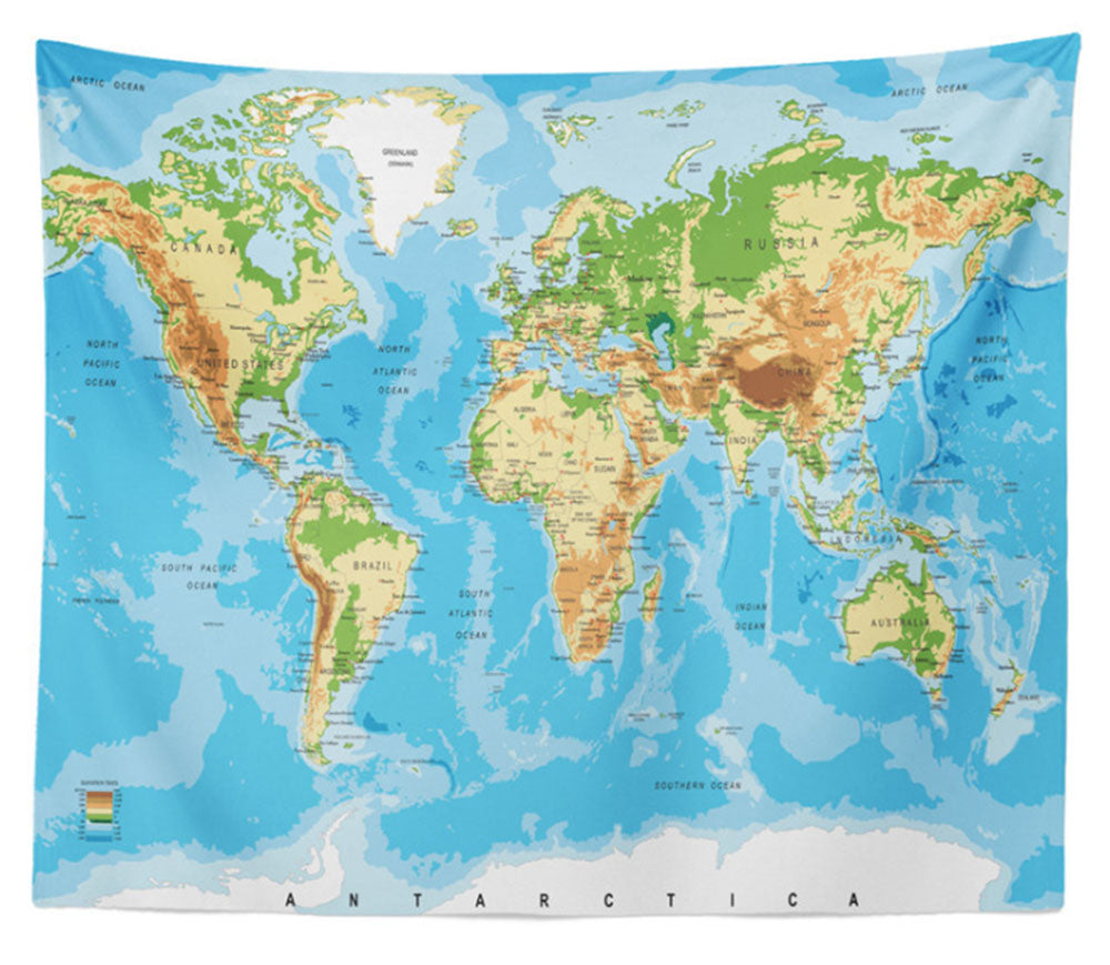 MAP OF THE WORLD LAMINATED LARGE POSTER 130*150CM / 200*150CM FLAGS WALL PRINT.