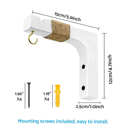 Plant Hanger Hanging Plant Hook Wooden Hanging Basket Wall Plant Hook Flower Pot.
