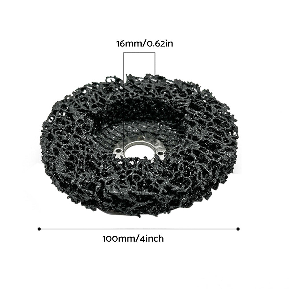 5/10PCS 100mm Poly Strip Disc Wheel Paint Rust Removal Clean Angle Grinder Black.