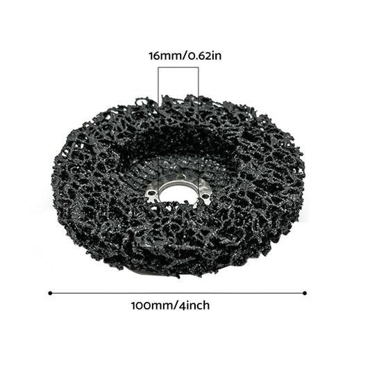 5/10PCS 100mm Poly Strip Disc Wheel Paint Rust Removal Clean Angle Grinder Black.