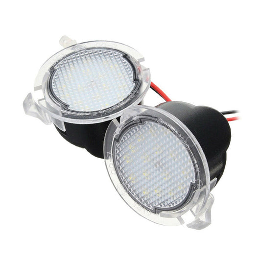2X Under Mirror 6000K LED Light Puddle Lamps Suitable for Ford Ranger PX2 PX3.