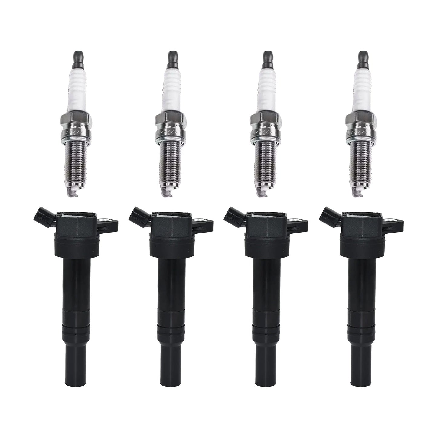 4x Ignition Coils & 4x Spark Plugs Suitable For Hyundai Elantra / Kia Soul.