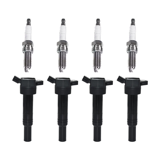 4x Ignition Coils & 4x Spark Plugs Suitable For Hyundai Elantra / Kia Soul.