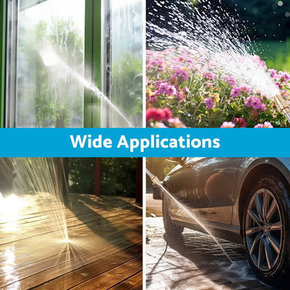 Garden Hose Nozzle Long Pole Foam Water Bottle 360 Degree Rotating Car Wash Gardening.
