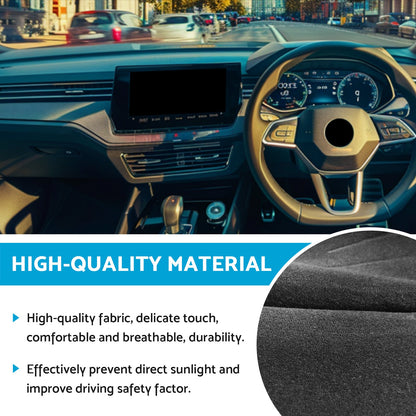 Black Non-Slip Dash Mat Suitable for Skoda Octavia Mk3 Dashboard Cover