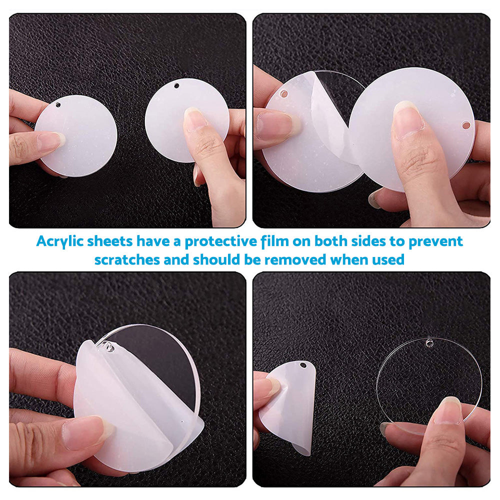 Bulk Keychain Ornament Set 150PCS Sublimation Blank Keychains Suitable for Craft
