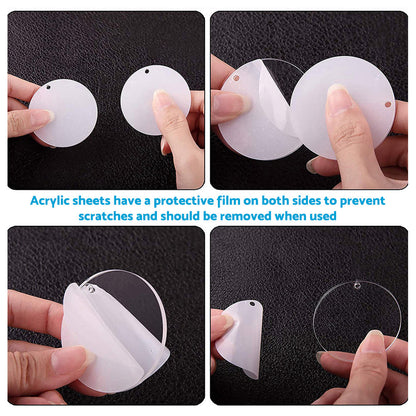 Bulk Keychain Ornament Set 150PCS Sublimation Blank Keychains Suitable for Craft