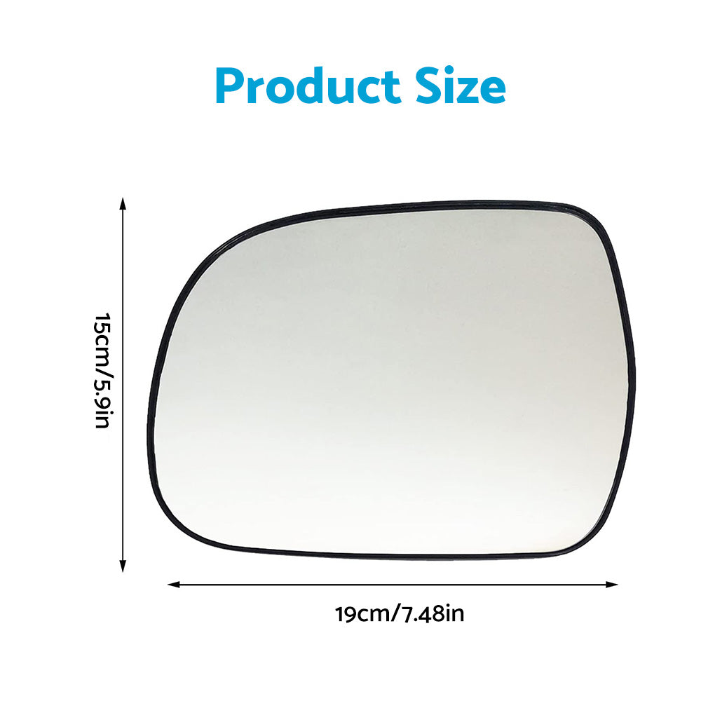 Left Side Heated Convex Mirror Glass Suitable For Lexus RX300 RX330 Toyota Hilux.