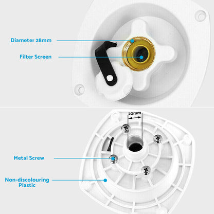 White Water Inlet With Pressure Regulator Suitable For Caravan, RV & Boat Filler Entry