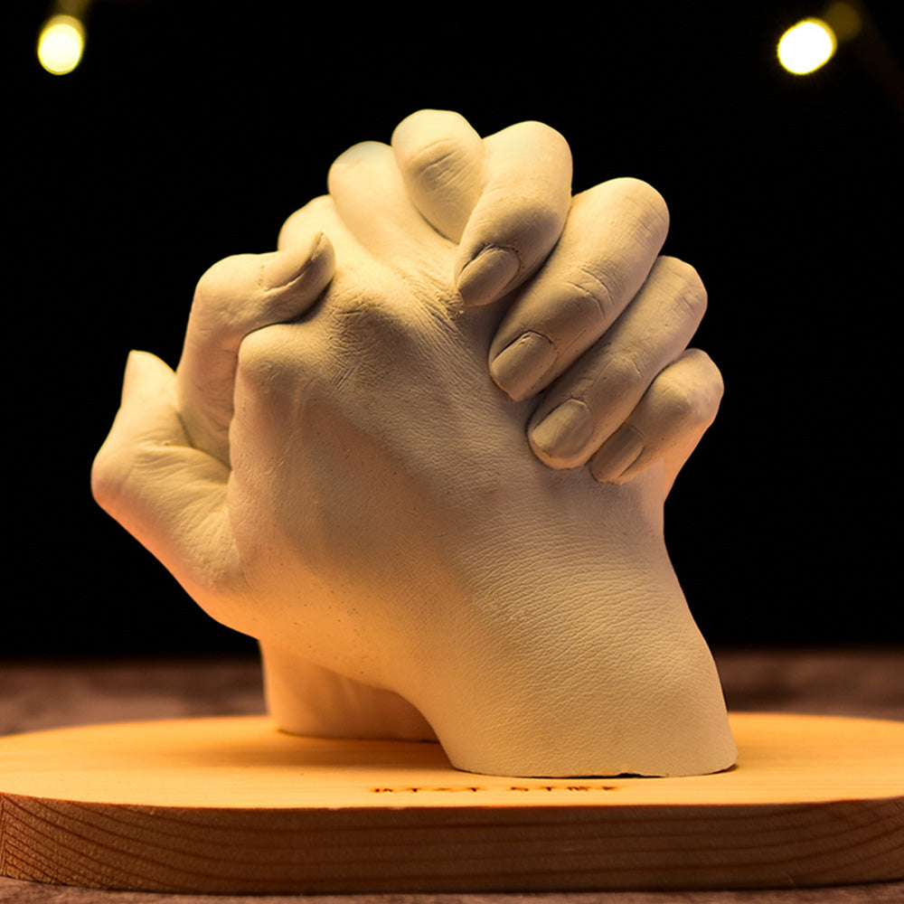 3D KEEPSAKE HANDS DIY CASTING KIT ART 1400G White Clone Model Powder for Adults.