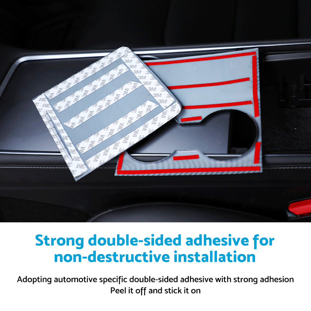 Carbon Fiber Style Center Control Panel Wrap Suitable for Tesla Model 3