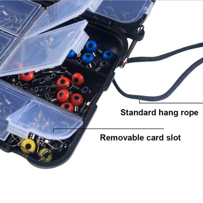 177-Piece Professional Fishing Accessories Kit Suitable For Outdoor Use ¡§C Includes Tackle Box, Swivels, Hooks & Beads.